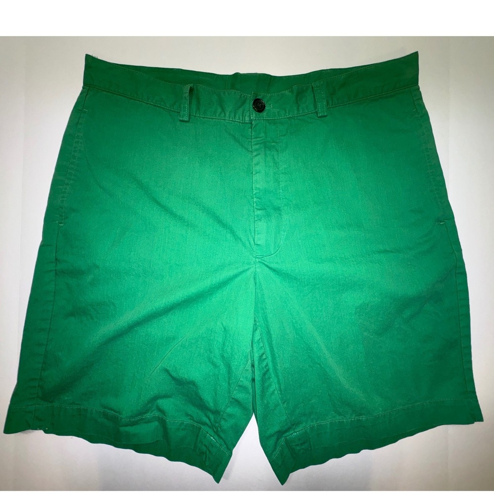 Brooks‎ Brothers 346 Mens Green Cotton Casual Shorts Size 36 REG